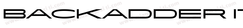 backadder ITC字体转换